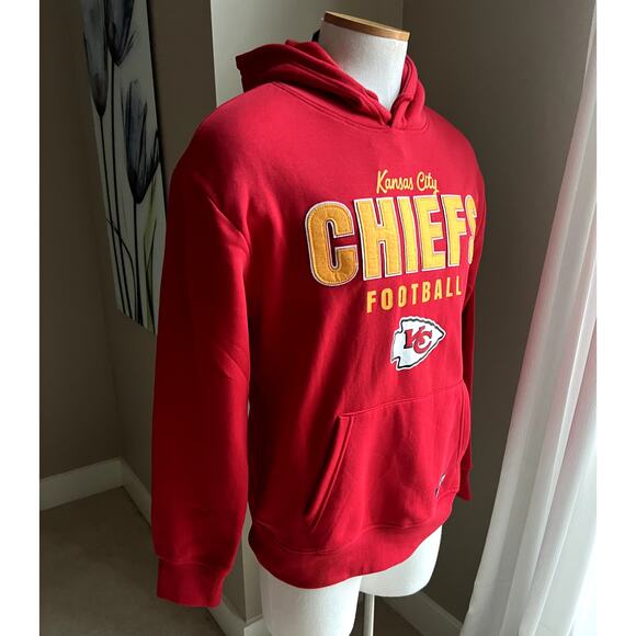 NWT NFL Kansas City Chiefs red sweatshirt hoodie size M - Picture 2 of 6